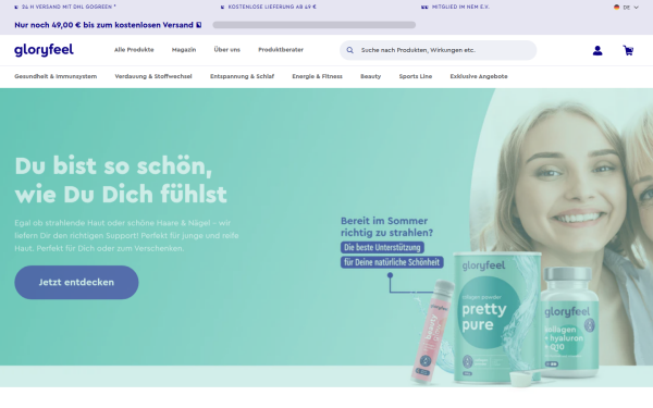 www.gloryfeel.de
