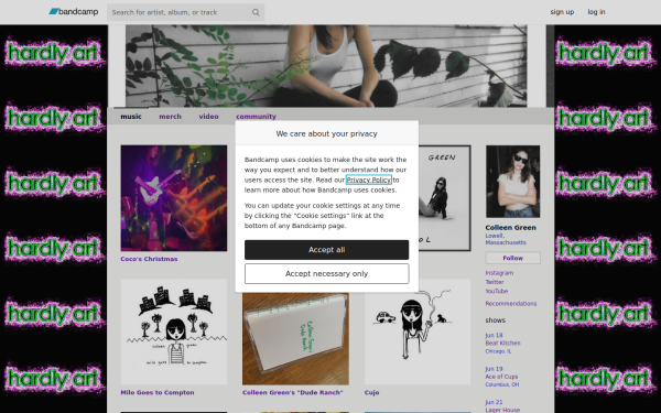 colleengreen.bandcamp.com