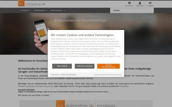 www.toronlineshop.de