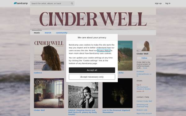 cinderwell.bandcamp.com