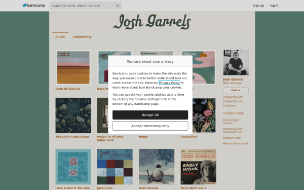 joshgarrels.bandcamp.com