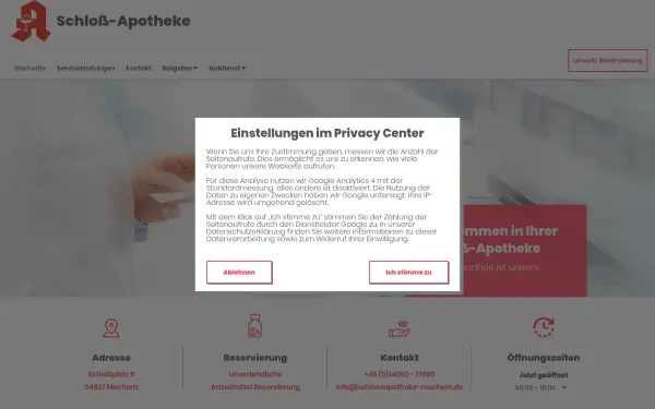 www.schlossapotheke-machern.de