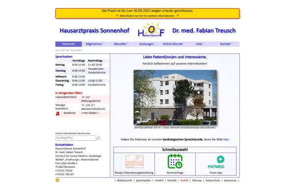 arztpraxistreusch.de