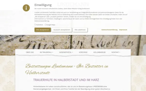 lindemann-bestattungen.de