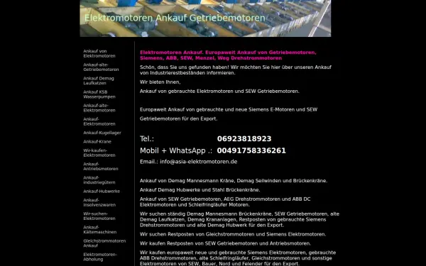 www.ankauf-von-elektromotoren.com