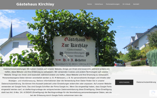www.gaestehauskirchlay-schetter.de