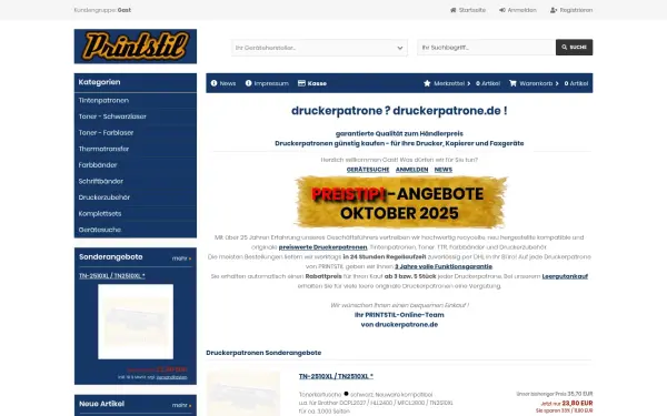 www.druckerpatrone.de