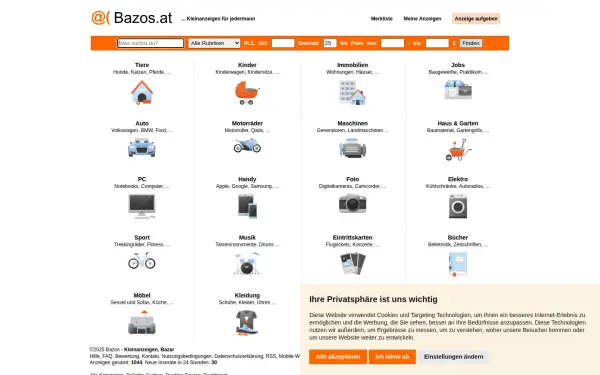 www.bazos.at