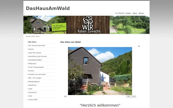 www.dashausamwald.de