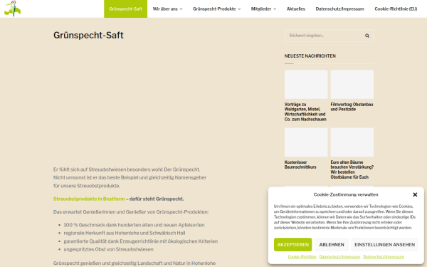 www.gruenspecht-saft.de
