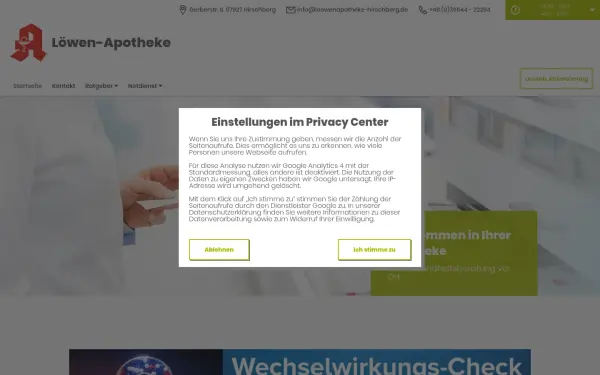 www.loewenapotheke-hirschberg-app.de