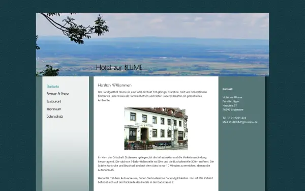 hotel-blume-stutensee.de