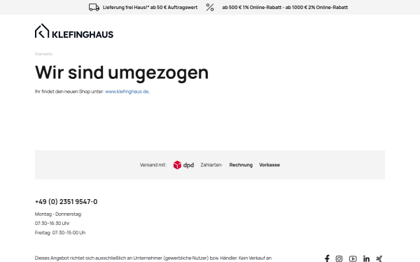 klefinghaus-onlineshop.de