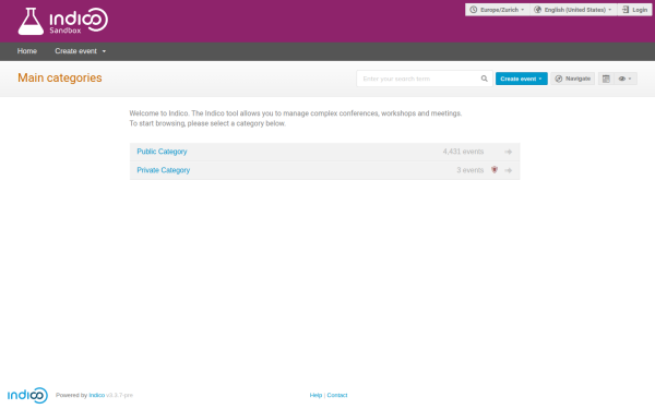 sandbox.getindico.io
