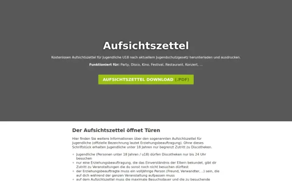 aufsichtszettel.com