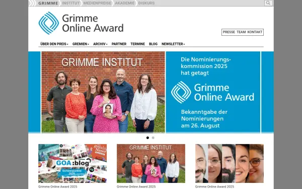 www.grimme-online-award.de