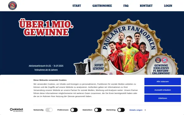 www.paulaner-fankorken.de