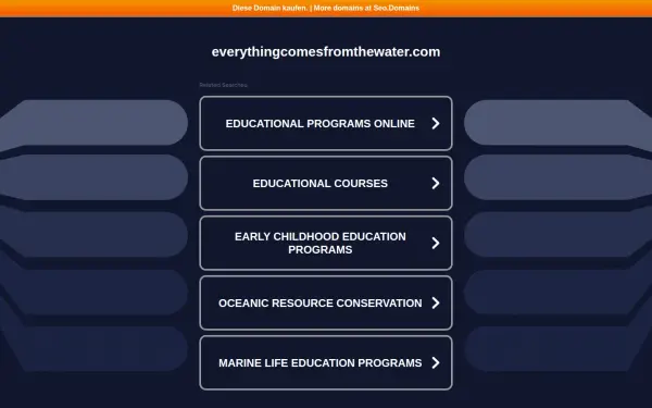 everythingcomesfromthewater.com