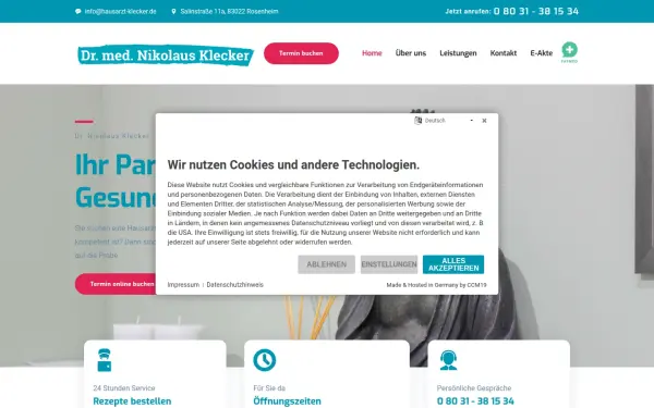 hausarzt-klecker.de