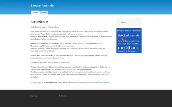www.baeckerforum.de