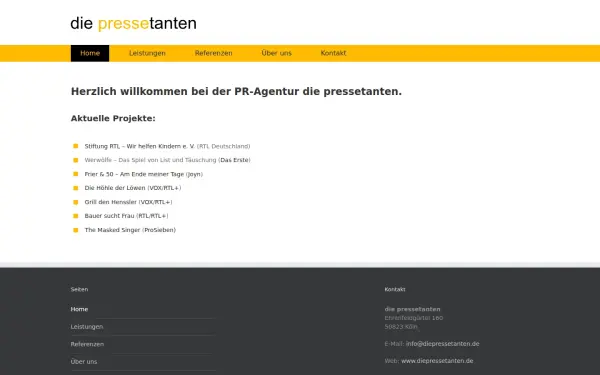 www.diepressetanten.de