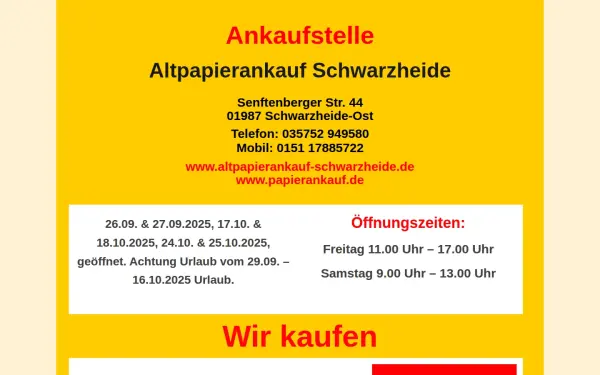 www.altpapierankauf-schwarzheide.de