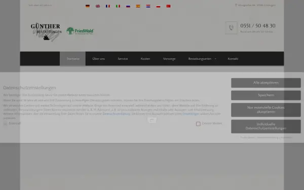 guenther-bestattungen.com