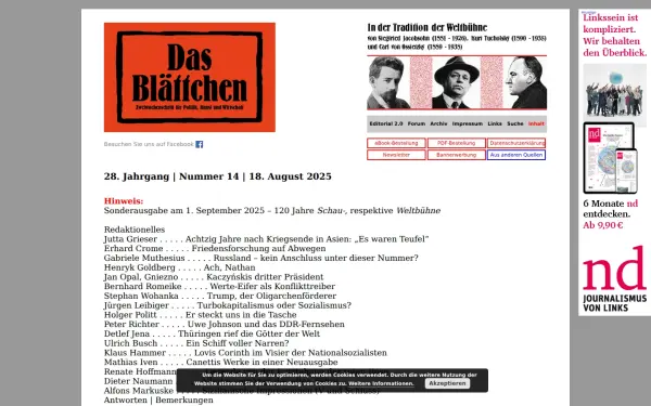 das-blaettchen.de