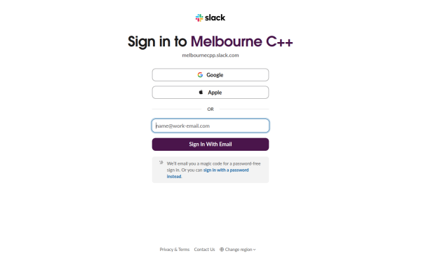 melbournecpp.slack.com