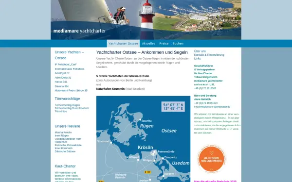 www.mediamare-yachtcharter.de