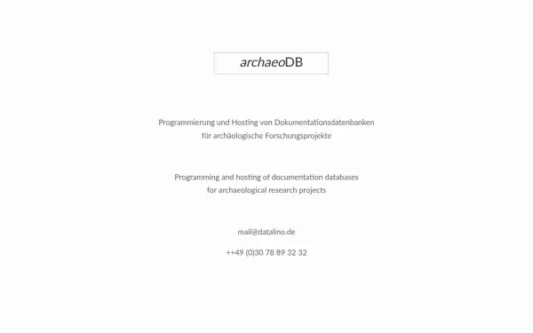 archaeodb.de