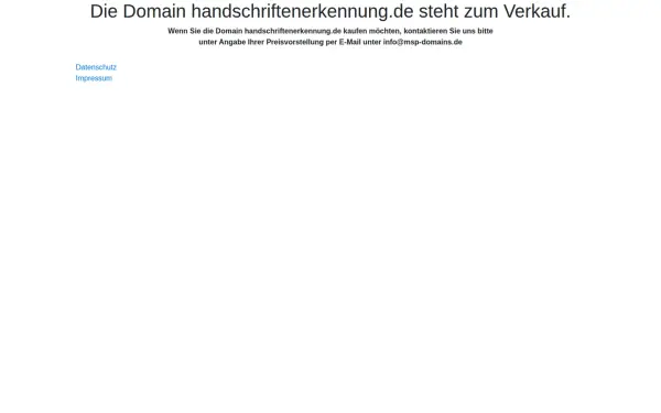 handschriftenerkennung.de
