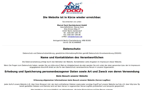 www.dachzack.de