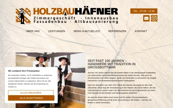 holzbau-haefner.de