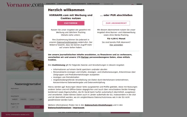 www.vorname.com