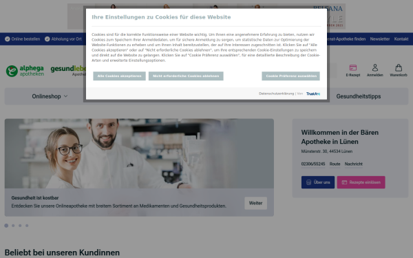 www.baeren-apotheke-luenen.de
