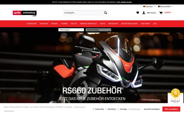 www.aprilia-online-shop.de