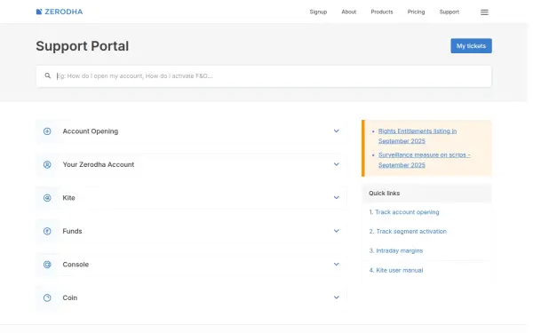 support.zerodha.com