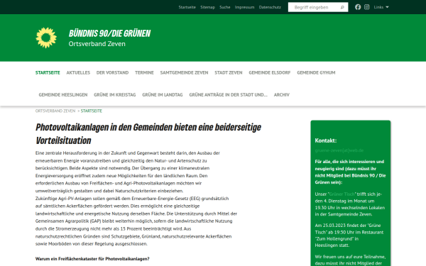 www.gruene-zeven.de