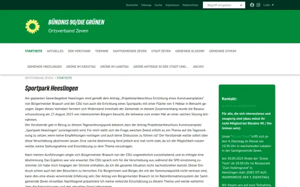 www.gruene-zeven.de