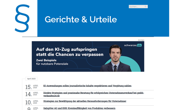 www.gerichte-und-urteile.de
