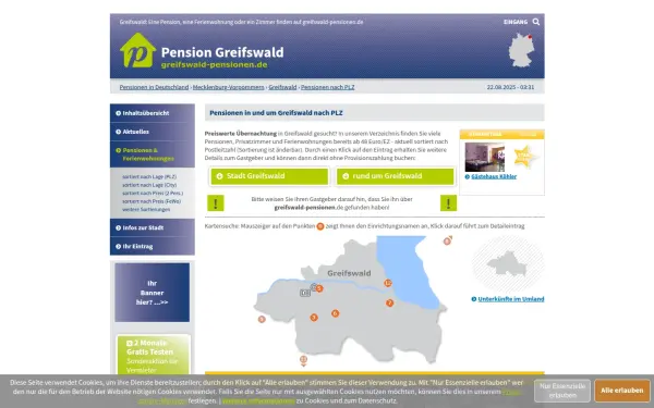 www.greifswald-pensionen.de