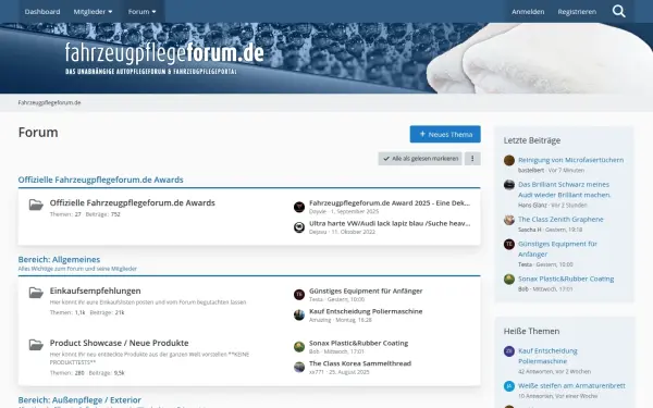www.fahrzeugpflegeforum.de