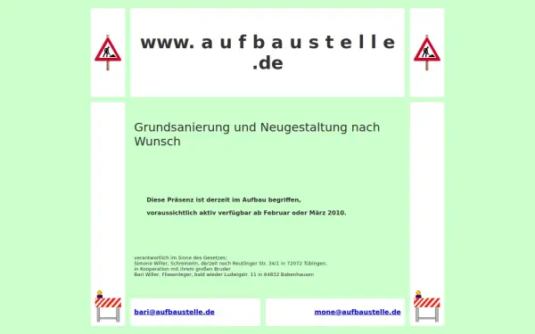 aufbaustelle.de