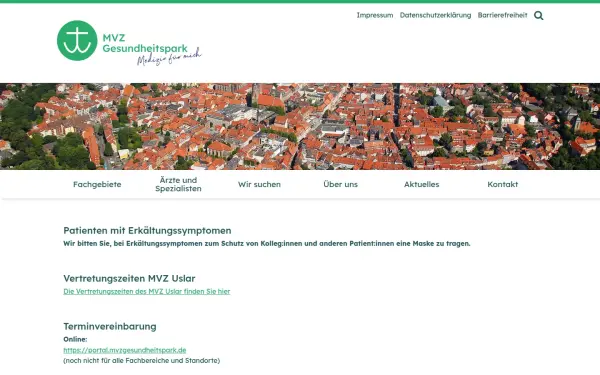www.mvzgesundheitspark.de