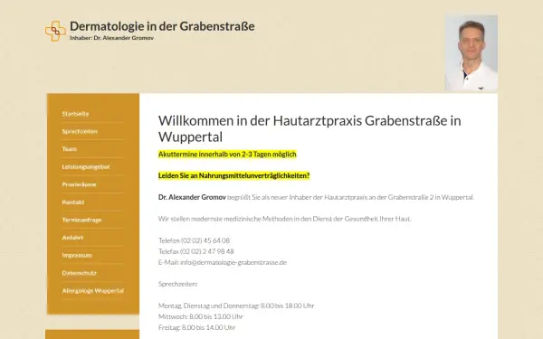www.dermatologie-grabenstrasse.de