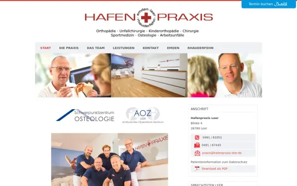 www.hafenpraxis-leer.de
