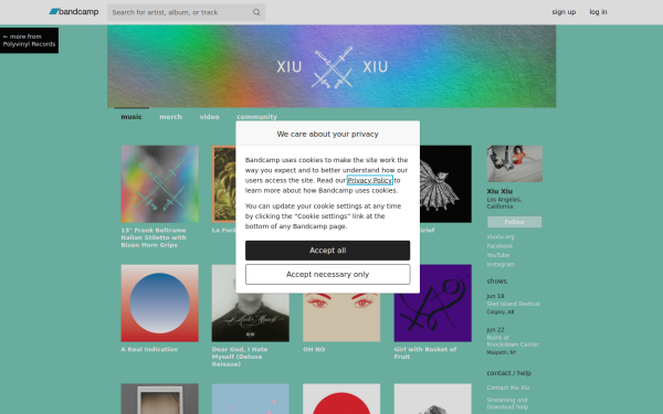 xiuxiu.bandcamp.com