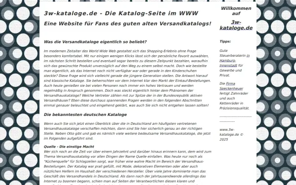 www.3w-kataloge.de