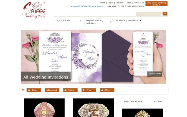 saifeeweddingcards.com